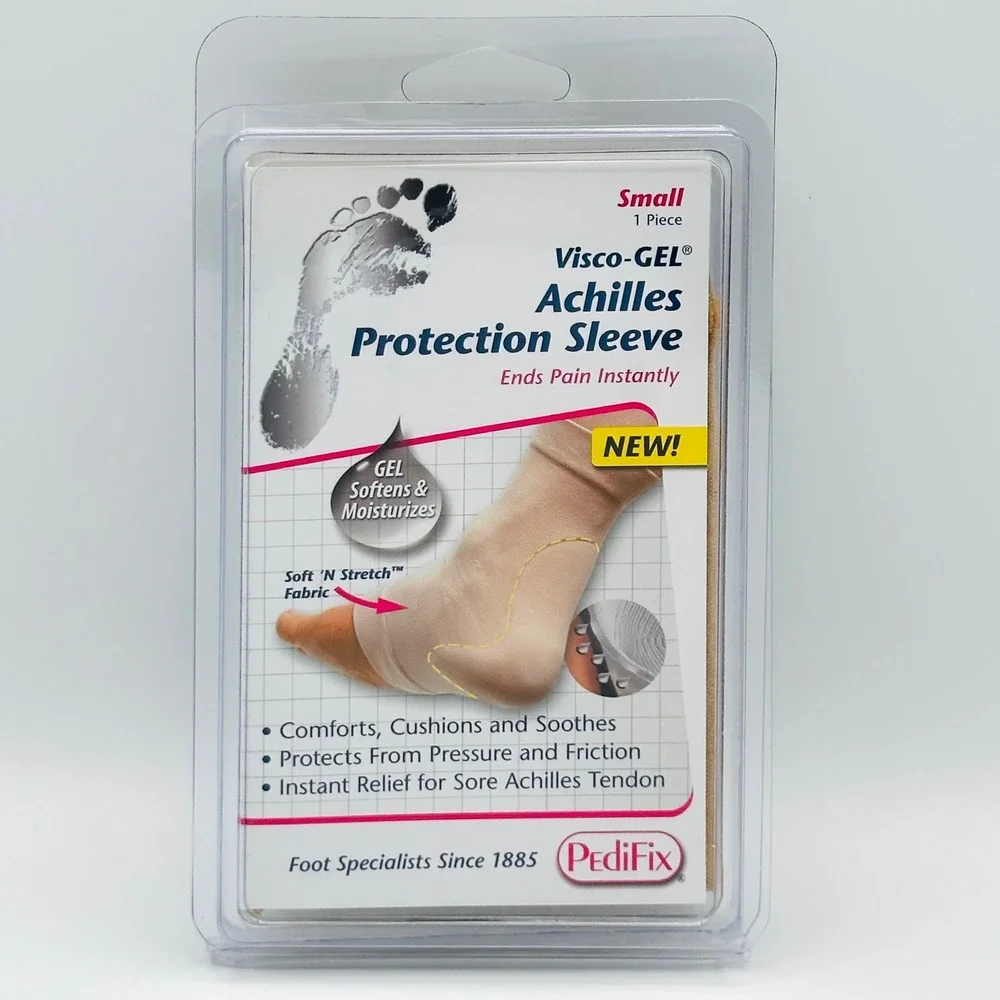 PediFix Visco Gel Achilles Protection Sleeve Small Foot Pain Relief NEW
